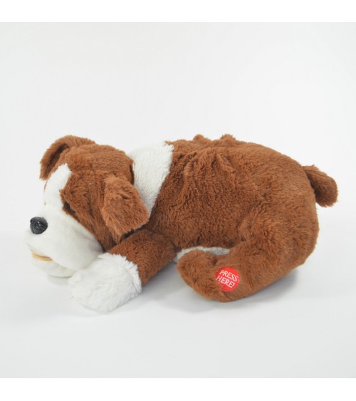 Geadopteerd speelgoed Hund Fridolin - Dimensies: 29x21x10cm, toegewijd aan tactiel gebruik