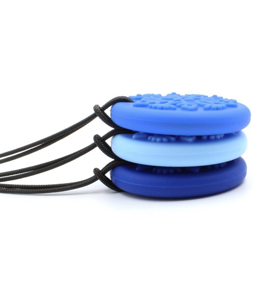 Seguro y con estilo: Collar de copo de nieve para masticar discreto y relajarse