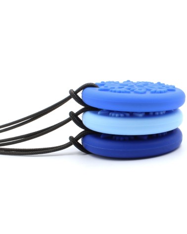 Seguro y con estilo: Collar de copo de nieve para masticar discreto y relajarse