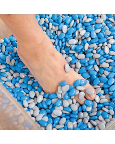 TheraBeans® 30 kg plastic beans made of polypropylene, incl. polyacrylbox (40 x 50 x 40 cm)