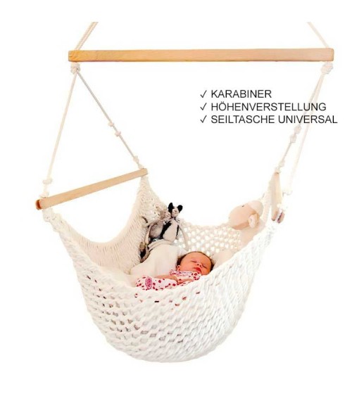 Babyschwinger Set – mitwachsende Hängewiege aus weicher Biobaumwolle 329,- €