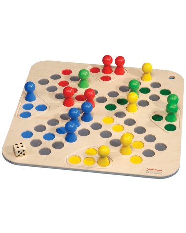 Go 4 Holzspielbrett – inklusives Spiel für alle Generationen