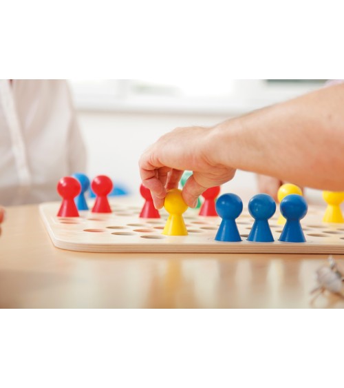 Go 4 wooden game board 50x50cm with figures and dice - 74.00