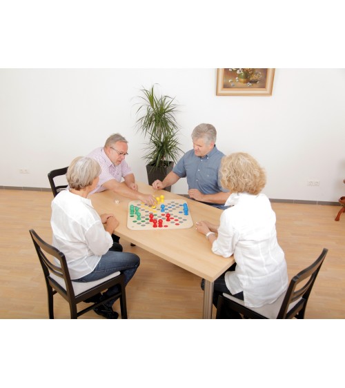 Go 4 Holzspielbrett – inklusives Spiel für alle Generationen