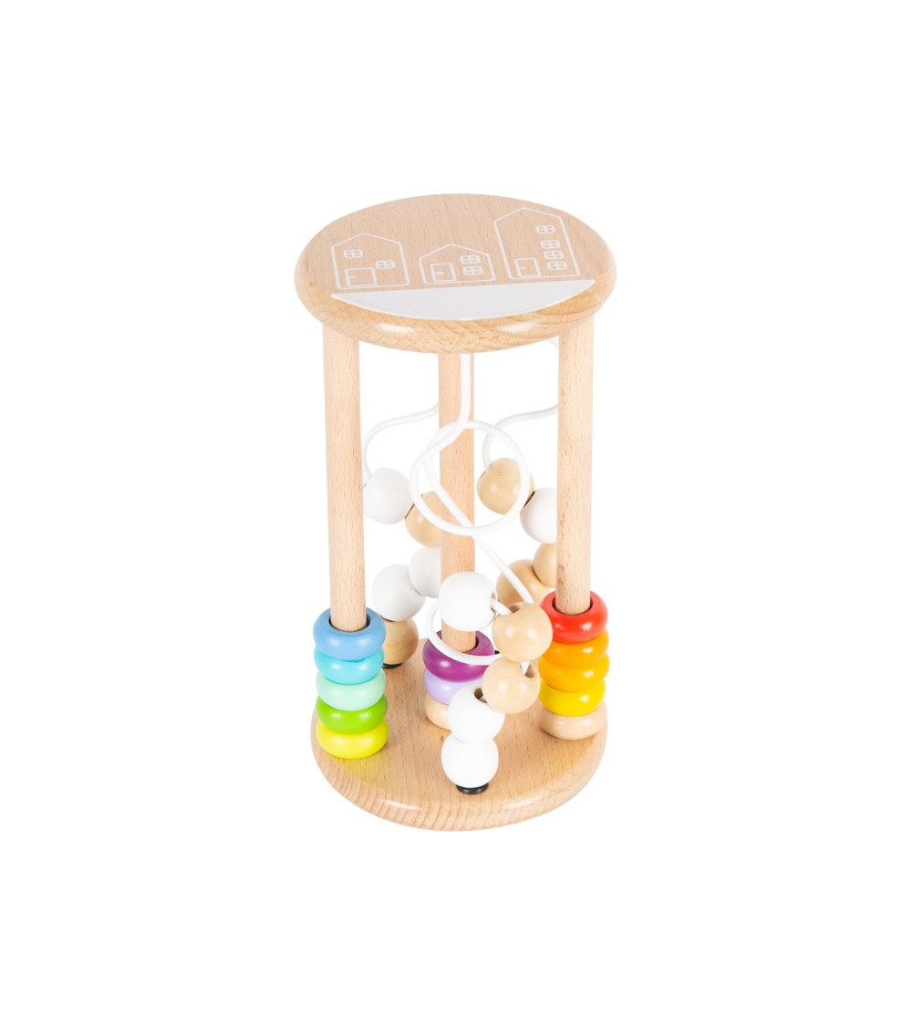 Motoric toy Rainbow - Material: Wood, metal - Height: approx. 19 cm, Ø approx. 10 cm