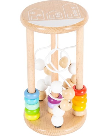 Motoric toy Rainbow - Material: Wood, metal - Height: approx. 19 cm, Ø approx. 10 cm