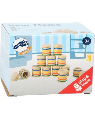 Hör-Memo - 12 Holzdosen