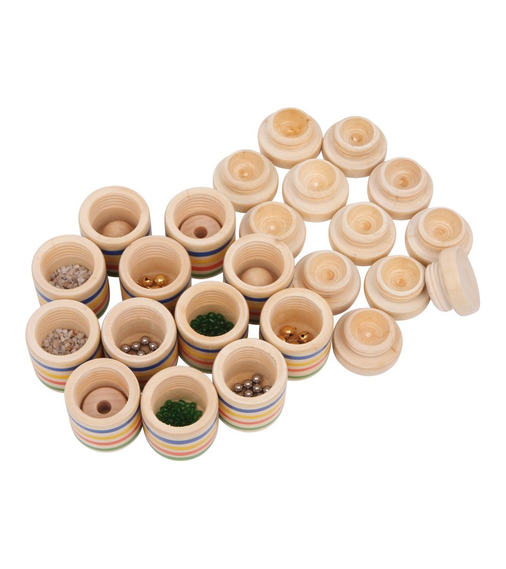 Hör-Memo - 12 Holzdosen