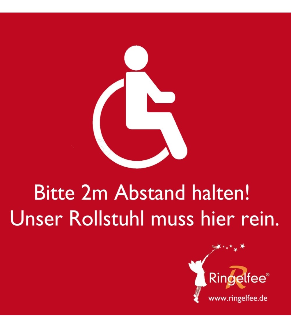 Aufkleber - KFZ - Bitte 2m Abstand halten!