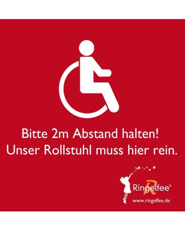 Sticker - Car - Please keep a distance of 2m!