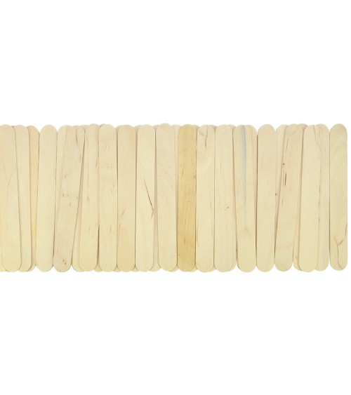 Natural handicraft sticks, large, 50 pieces - approx. 15 x 1.8 x 0.18 cm
