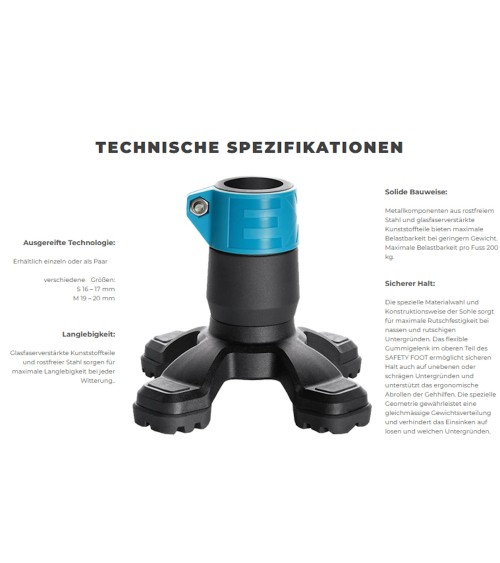 SafetyFoot «Trekkingschuh» – für maximale Mobilität trotz Gehhilfe