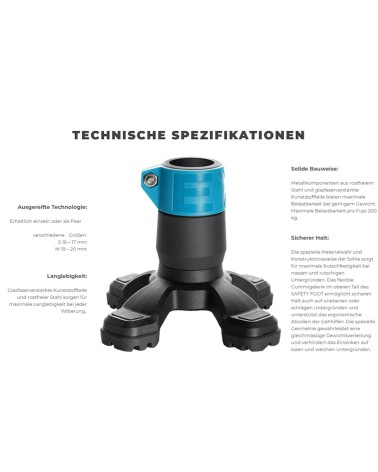 SafetyFoot «Trekkingschuh» – für maximale Mobilität trotz Gehhilfe