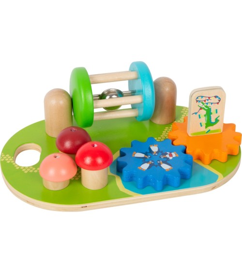 Multifunktionales Motorikbrett aus Holz