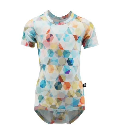 High-quality short-sleeved children's bodysuit made from environmentally friendly viscose made from bamboo