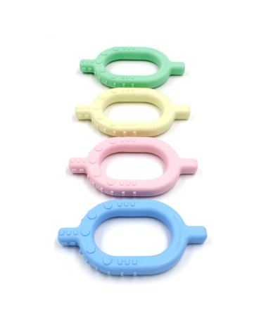 Promozione dello sviluppo orale: il giocattolo per la dentizione Baby Grabber in primo piano