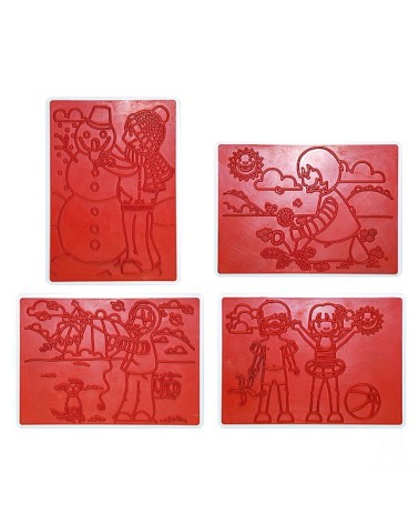 Jahreszeitenstempel 4er Set