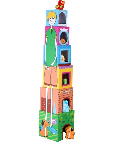 Stack cubes with figures Pets
