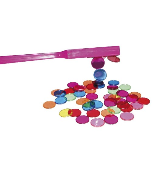 Magnetstab mit Chips - Maße: Stab: 19,5x3x1cm, Chips: Ø 2cm - 5,90