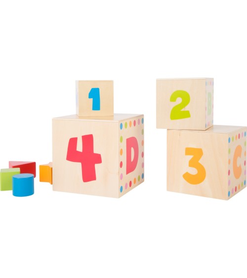 Cubos Stack Geo - ABC - Material: Madera