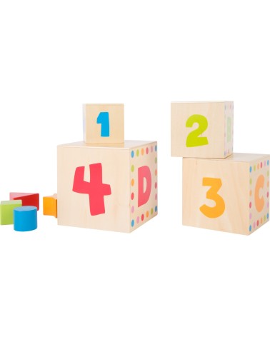 Cubos Stack Geo - ABC - Material: Madera