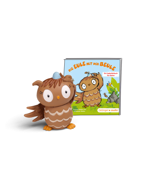 The owl with the bump "Hörspielfigur mit Lieder für die Toniebox"