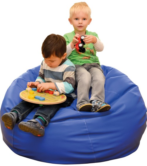 Knap zakje ongeveer 100 cm - cover synthetisch leer - vulling polystyrene ballen