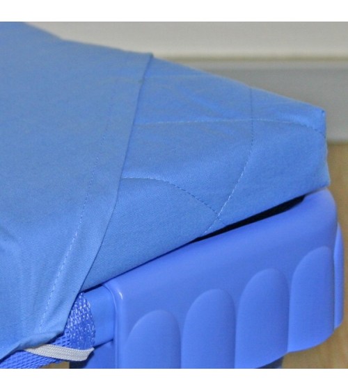 Cotton stretch sheets - Color: blue - Dimensions: 160x58cm - 17,60