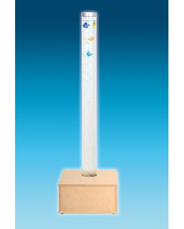 Colonne d'eau incl. base en bois et décoration