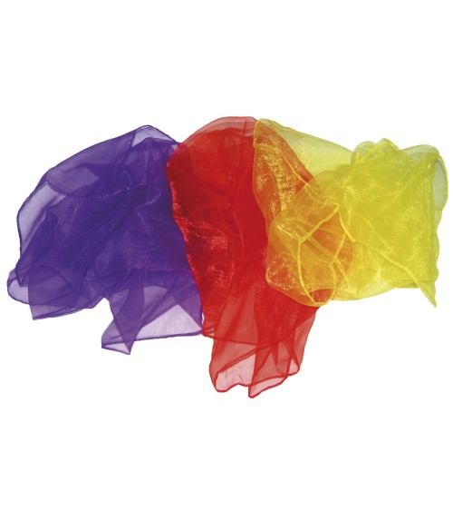 Jongliertücher 3er Set - Maße: 65x65cm