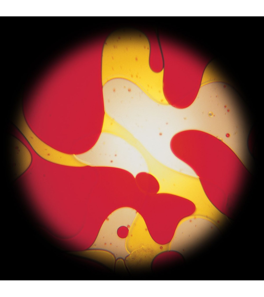 Foglio di olio giallo-rosso con effetto Lavalamp per il proiettore spaziale