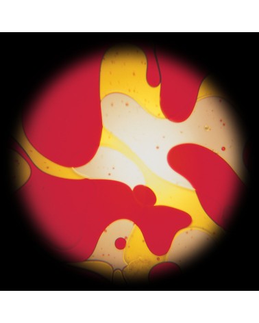 Foglio di olio giallo-rosso con effetto Lavalamp per il proiettore spaziale