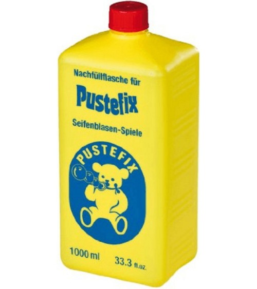 PUSTIX Zeepbellen vloeistof, hervul fles Maxi 1.000 ml, klaar voor gebruik