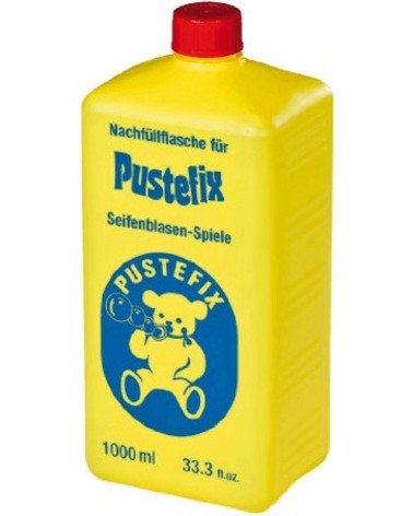 PUSTIX Zeepbellen vloeistof, hervul fles Maxi 1.000 ml, klaar voor gebruik