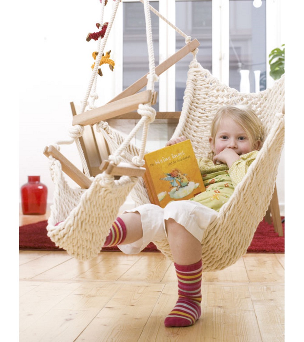 Kinderschwinger M Set Plus – Kinderhängematte aus Biobaumwolle