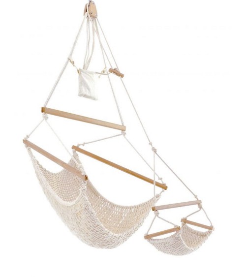 Traumschwinger L Set Plus in cotone biologico con regolazione altezza