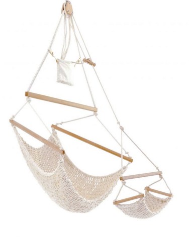 Traumschwinger L Set Plus aus Biobaumwolle mit Höhenverstellung