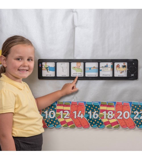 Narrative board - scheduler - incl. 12 blank cards each approx. 11.5x5.6 cm for free design