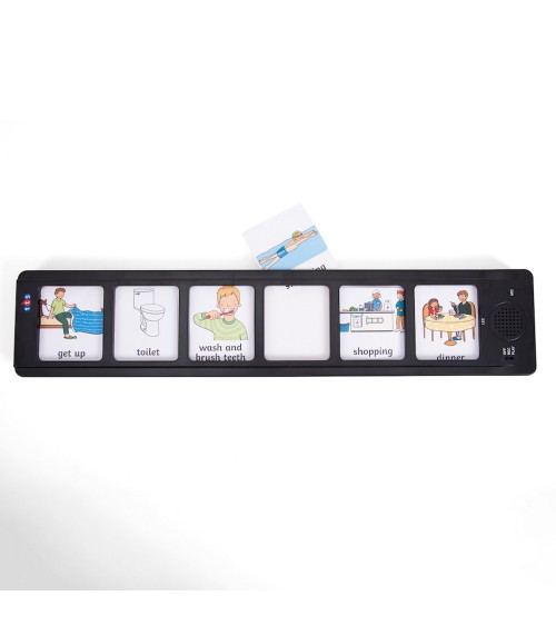 Narrative board - scheduler - incl. 12 blank cards each approx. 11.5x5.6 cm for free design