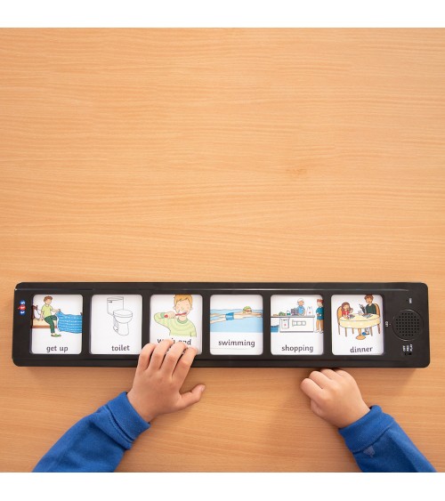 Vertelbord - planner - incl. 12 blanco kaarten elk ca. 11,5x5,6 cm voor vrij ontwerp