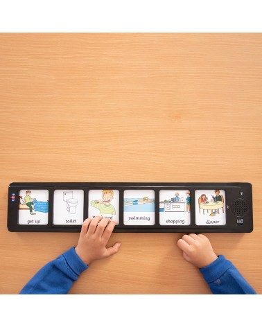 Narrative board - scheduler - incl. 12 blank cards each approx. 11.5x5.6 cm for free design