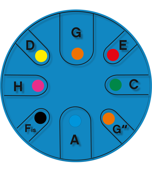 TONGO-GO steel tumbler 12" Large blue incl. temple and carrying bag made of cotton - Material: steel painted