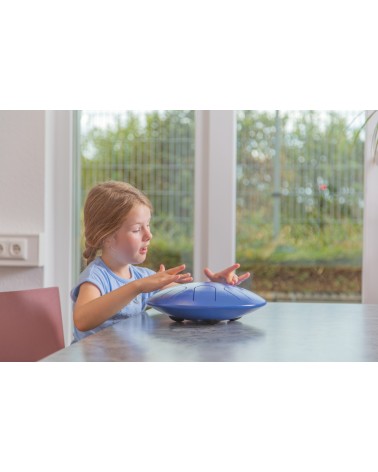 TONGO-GO steel tumbler 12" Large blue incl. temple and carrying bag made of cotton - Material: steel painted