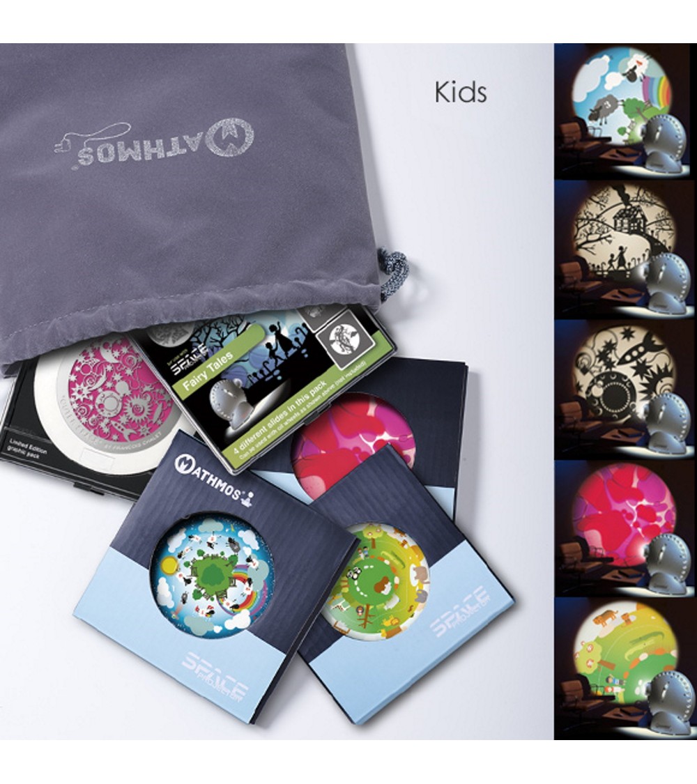 Efecto-Set Niños incluidos. Bolsa de terciopelo para el Mathmos Space Projector