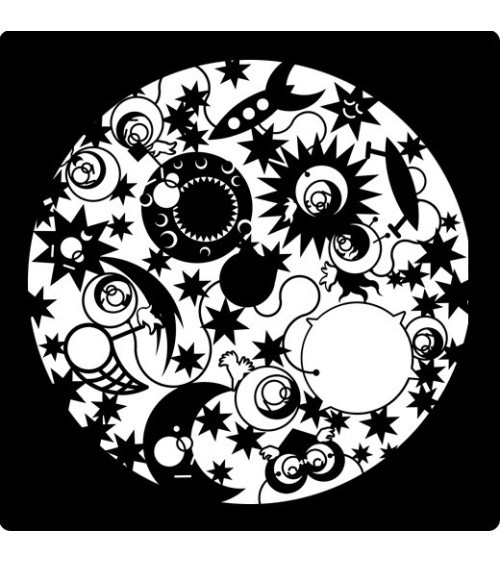 Grafikscheibe Weltraum für den Mathmos Space Projektor