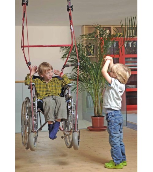 Mobile Rollstuhlschaukel für Kinder & Erwachsene inkl. Montageanleitung und Transporttasche